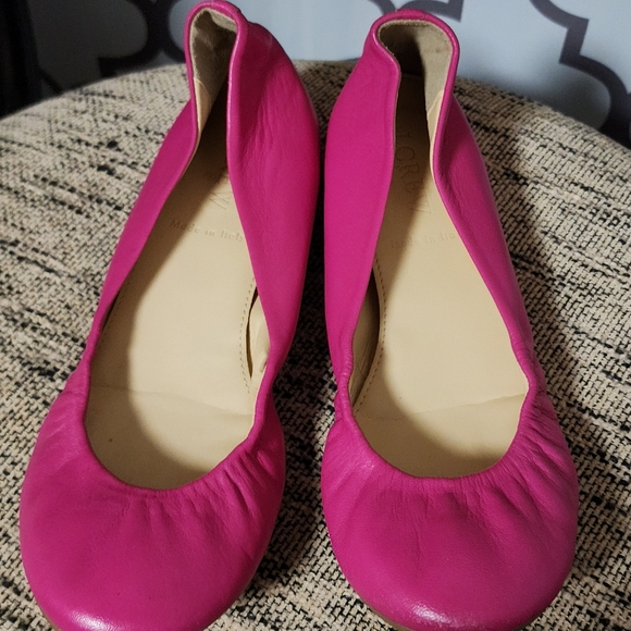 J. Crew Hot Pink Flat Shoes
